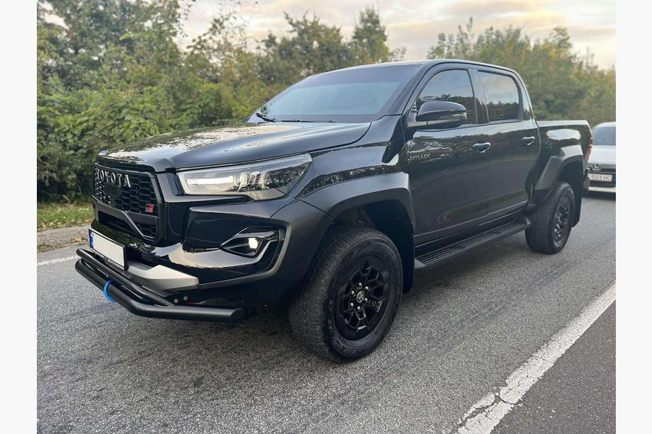 Toyota Hilux 2015- Defensa delantera doble Vegas (2015-2020, negro, 76mm) Foto 8
