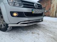 Volkswagen Amarok 2010-2022 Defensa Delantera Doble Vegas 2010-2016 Acero Inoxidable foto 7
