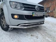 Volkswagen Amarok 2010-2022 Defensa Delantera Doble Vegas 2010-2016 Acero Inoxidable foto 8