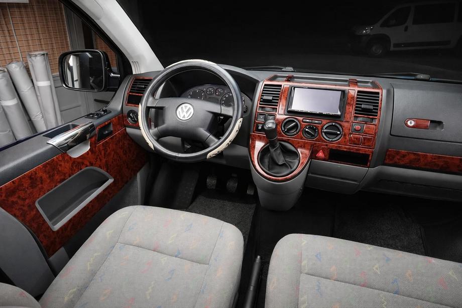 Volkswagen T5 Caravelle 2004-2010 Cubiertas de Panel de Salpicadero Carbono Image