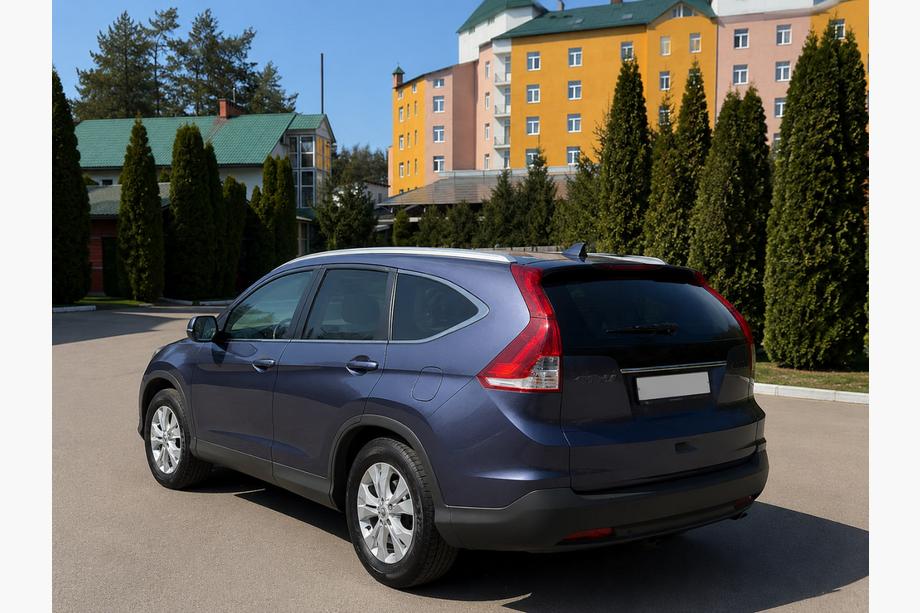 Honda CRV 2012-2016 Barras longitudinales de techo integradas grises OEM (plástico ABS, instalación atornillada) Foto 4