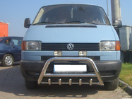 Volkswagen T4 Transporter 1990-2003 Defensa Delantera WT003 60mm Acero Inoxidable 50mm, con inscripción foto 8