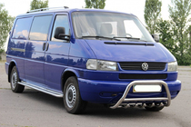 Volkswagen T4 Transporter 1990-2003 Defensa Delantera WT003 60mm Acero Inoxidable 50mm, con inscripción foto 4