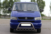Volkswagen T4 Transporter 1990-2003 Defensa Delantera WT003 60mm Acero Inoxidable 50mm, con inscripción foto 2