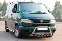 Volkswagen T4 Transporter 1990-2003 Defensa Delantera WT003 60mm Acero Inoxidable 50mm, con inscripción foto 6