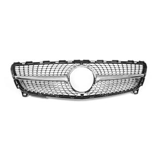 Parrilla Delantera Diamond Silver (2015-2018) Mercedes A-сlass W176 2012-2018 foto 4
