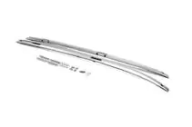 Honda CRV 2017-2022 Barras longitudinales de techo OEM integradas, grises (Aluminio) foto 3