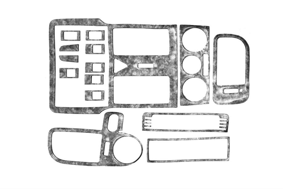 Volkswagen Polo 1994-2001 Cubiertas de tablero (1999-2001) Aluminio Image