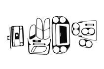 Volkswagen Tiguan 2007-2016 Cubiertas de tablero (2011-2015) Aluminio foto 3