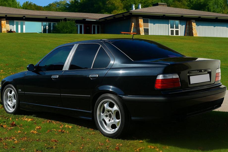 BMW 3 Series E36 1990-2000 Cubiertas de pilares cromadas (acero inoxidable) Image