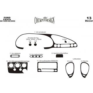 Cubiertas de tablero (1999-2001) Ford Fiesta 1995-2001 foto 3