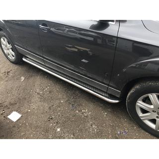 Estribos Laterales Maydos V2 (2 uds., Aluminio y Acero Inoxidable) Audi Q7 2005-2015 foto 2
