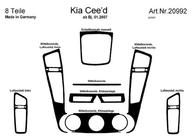 Kia Ceed 2007-2012 Cubiertas de tablero (Meric) Aluminio foto 5