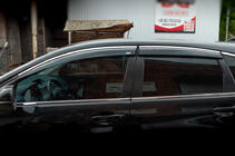 Honda CRV 2012-2016 Deflectores de ventana con moldura cromada (4 uds, Niken) foto 2