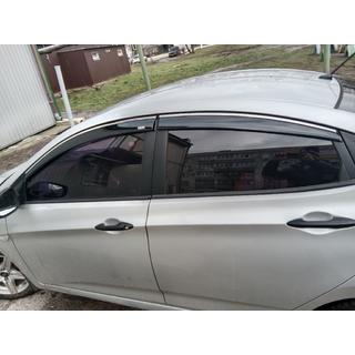 Deflectores de Ventana con Moldura Cromada SD (4 uds, Niken) foto 1