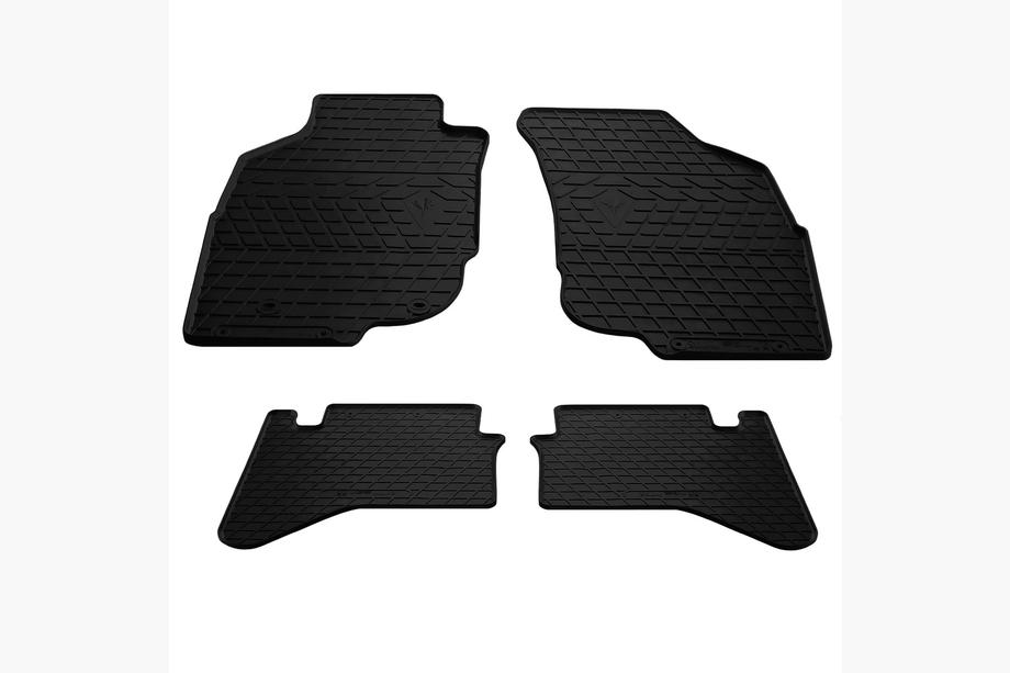 Toyota Hilux 2006-2015 Alfombrillas de goma (4 uds, Stingray Premium) Image