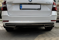 Skoda Octavia III A7 2013-2019 Embellecedor contorno del difusor trasero (2013-2017, acero inoxidable) foto 8