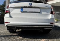 Skoda Octavia III A7 2013-2019 Embellecedor contorno del difusor trasero (2013-2017, acero inoxidable) foto 7