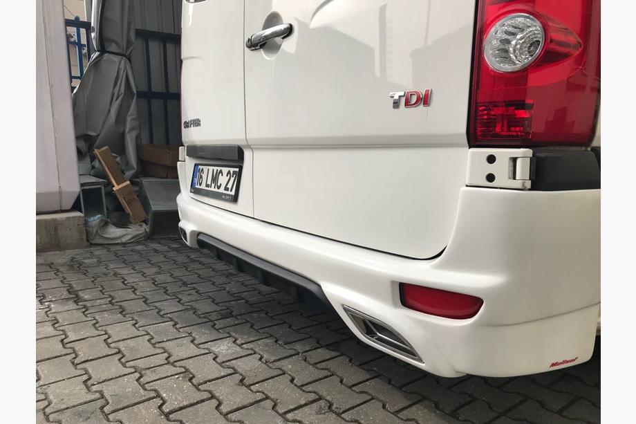 Mercedes Sprinter W906 2006–2018 Cubierta de parachoques trasero V2 (imprimada para pintar) Foto 2