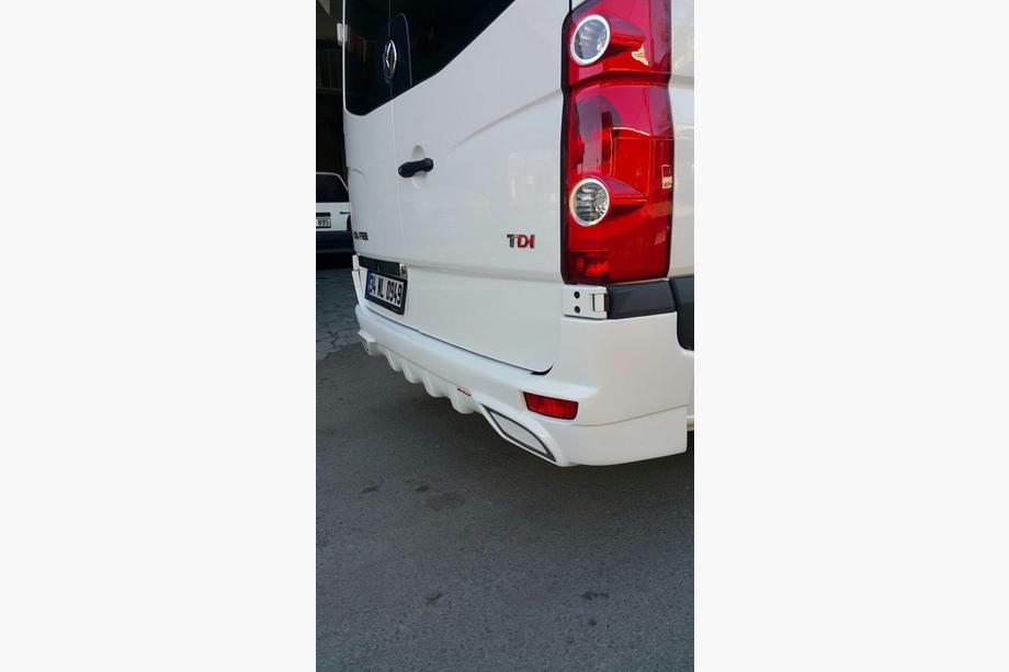 Mercedes Sprinter W906 2006–2018 Cubierta de parachoques trasero V2 (imprimada para pintar) Foto 4