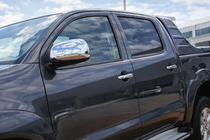 Toyota Hilux 2006-2015 Cubiertas de Espejos (2 uds., Acero Inoxidable) Carmos - Acero Inoxidable Turco foto 1