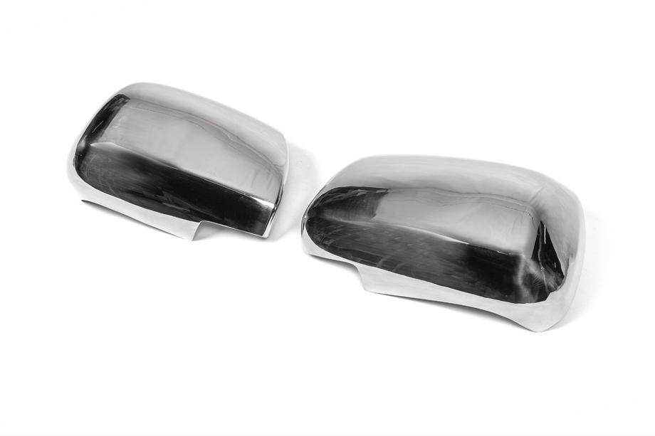 Toyota Hilux 2006-2015 Cubiertas de Espejos (2 uds., Acero Inoxidable) Plástico ABS Foto 3
