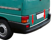 Volkswagen T4 Caravelle/Multivan 1990–2003 Protector de borde de maletero acero inoxidable OmsaLine, Portón trasero - 1 puerta foto 1