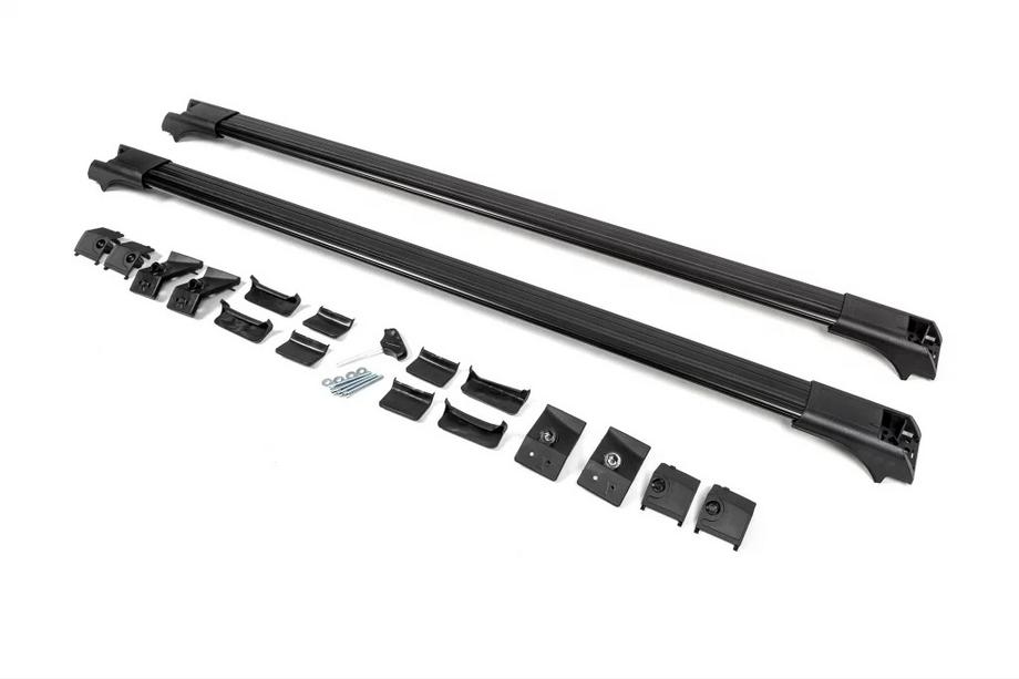 Volvo XC90 2002-2014 Barras de techo para rieles sin cerradura Flybar V1 (2 uds) hasta 140 cm, Gris Foto 8