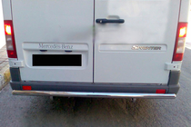 Mercedes Sprinter W901/902/903/904/905 1995–2006 Barra Trasera AK002 (Acero Inoxidable) foto 1