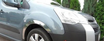 Citroen Berlingo 2008-2018 Molduras de aleta de acero inoxidable (4 uds) foto 9