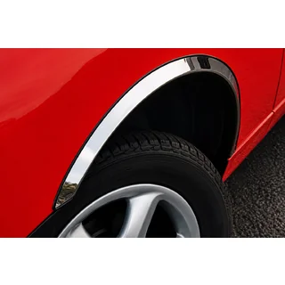 Molduras de aleta de acero inoxidable (4 uds) Citroen Jumper 2007-2025 foto 1