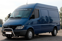 Mercedes Sprinter W901/902/903/904/905 1995–2006 Defensa Delantera WT004 (Acero Inoxidable) foto 2