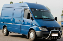Mercedes Sprinter W901/902/903/904/905 1995–2006 Defensa Delantera WT004 (Acero Inoxidable) foto 3