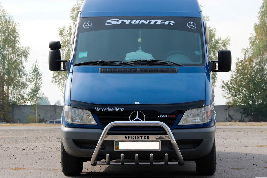 Mercedes Sprinter W901/902/903/904/905 1995–2006 Defensa Delantera WT004 (Acero Inoxidable) Image