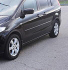 Mazda 5 2005-2009 Aletines de aleta (4 uds, negros) foto 3
