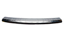 Volkswagen Caddy 2010-2015 Protector de parachoques trasero con gran doblez (Elite, acero inoxidable) foto 2