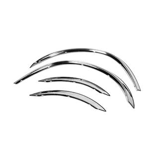 Aletines de aleta (4 uds, acero inoxidable) Mercedes C-class W203 2000-2007 foto 3