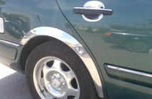 Mercedes E-class W210 1995-2002 Aletines de aleta (4 uds, acero inoxidable) foto 3