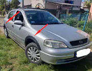 Opel Astra G classic 1998-2012 Aletines de aleta (SD/HB) (4 uds, negro) foto 3