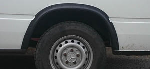 Volkswagen LT 1995-2006 Aletines de aleta (6 uds, negros) foto 3