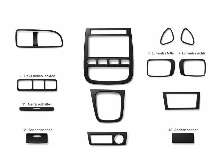 Kia Clarus 1996-2001 Cubiertas de Panel de Salpicadero Image