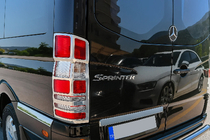 Mercedes Sprinter W906 2006–2018 Cubiertas Cromadas para Pilotos Traseros (2 uds, Acero Inoxidable) foto 2
