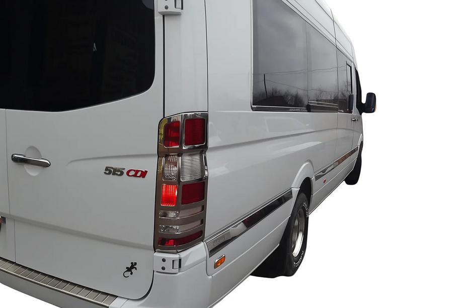 Mercedes Sprinter W906 2006–2018 Cubiertas Cromadas para Pilotos Traseros (2 uds, Acero Inoxidable) Image