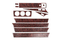 Mercedes W201 (190) 1982-1993 Juego de molduras para salpicadero (11 piezas) Aluminio foto 1