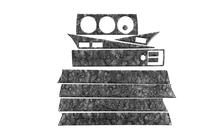Mercedes W201 (190) 1982-1993 Juego de molduras para salpicadero (11 piezas) Aluminio foto 2