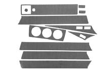 Mercedes W201 (190) 1982-1993 Juego de molduras para salpicadero (11 piezas) Aluminio foto 3
