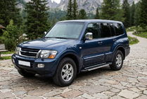 Mitsubishi Pajero Wagon III 1999-2006 Estribos Laterales RedLine V1 (2 uds., Aluminio) foto 1