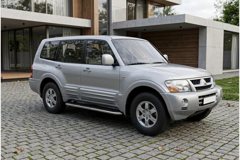 Mitsubishi Pajero Wagon III 1999-2006 Estribos Laterales Maydos V1 (2 uds., Aluminio y Acero Inoxidable) Image