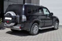 Mitsubishi Pajero Wagon III 1999-2006 Barra Trasera AK002 (Acero Inoxidable) foto 2