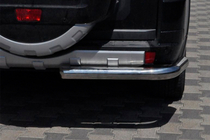 Mitsubishi Pajero Wagon III 1999-2006 Barra Trasera AK003 (Acero Inoxidable) foto 2